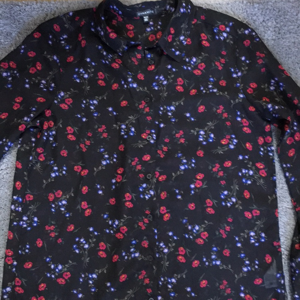 Dynamite Floral Blouse
